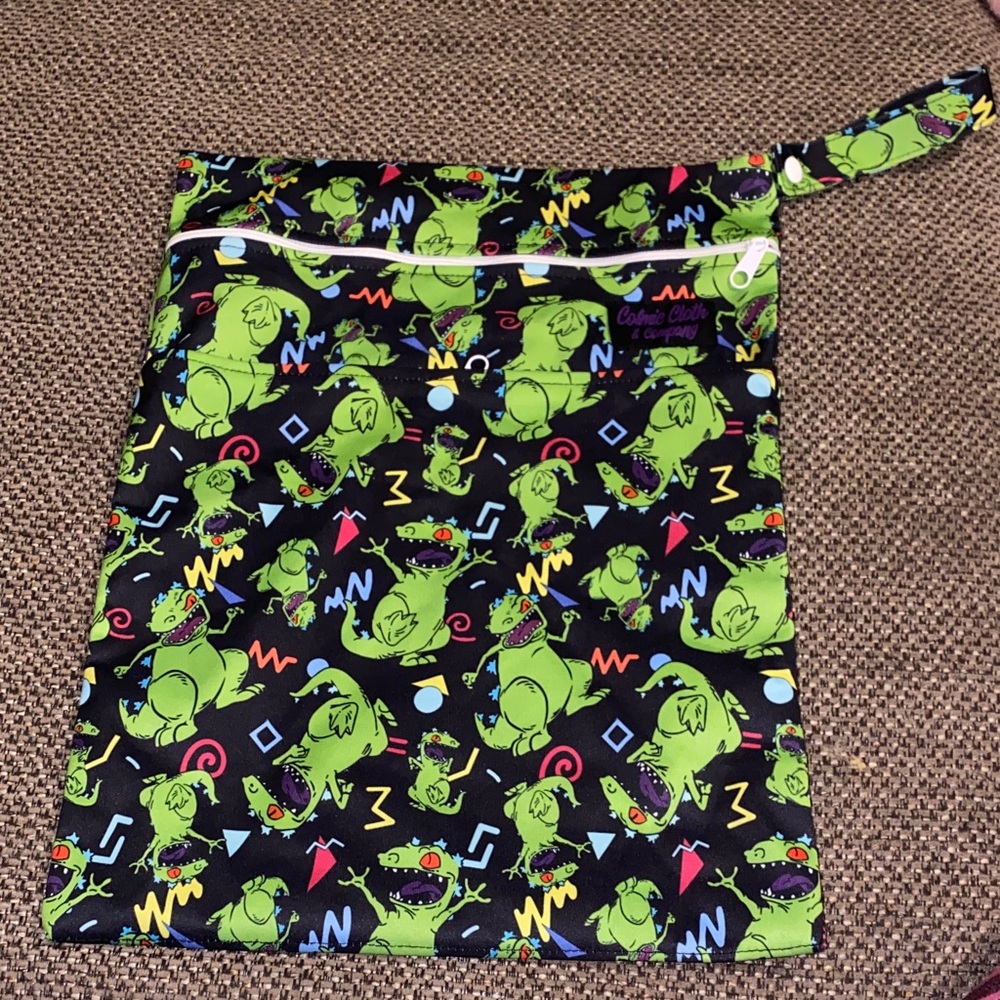 Colorful Dinosaur Print Wet Bag